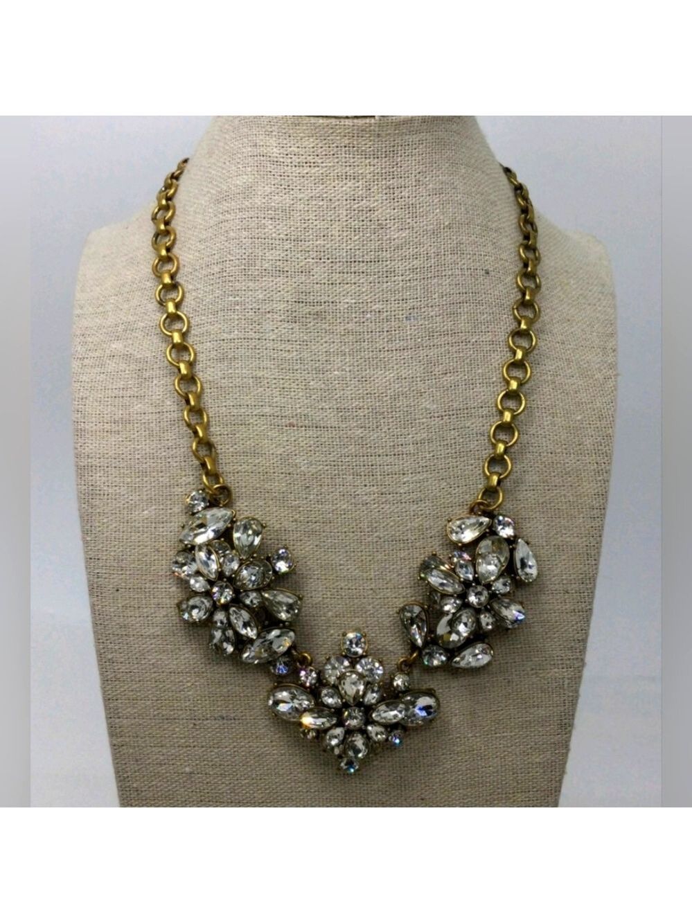 Elegant Gold and Silver Statement Necklace